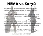 Hema vs Koryu